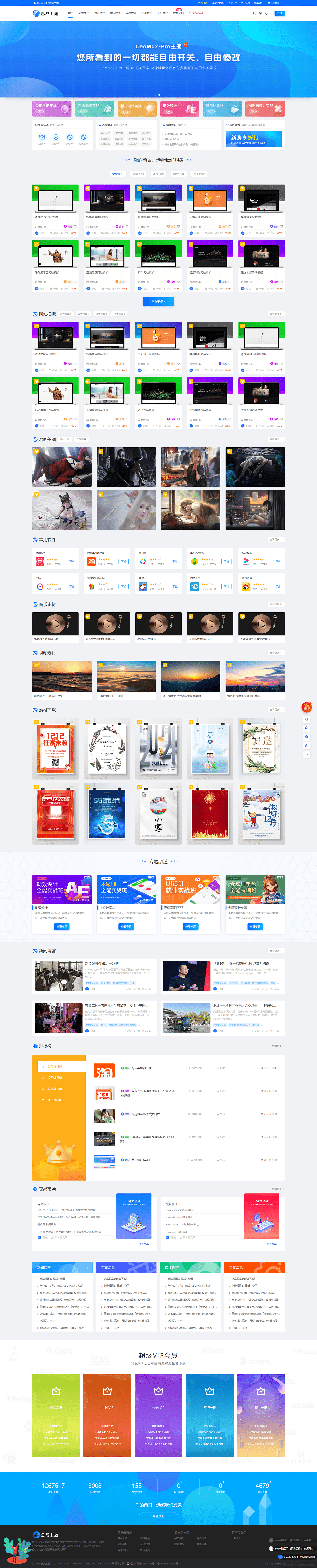 WordPress 资源展示型下载类主题 CeoMax-Pro_v7.6 绕激活破解版|七九网单